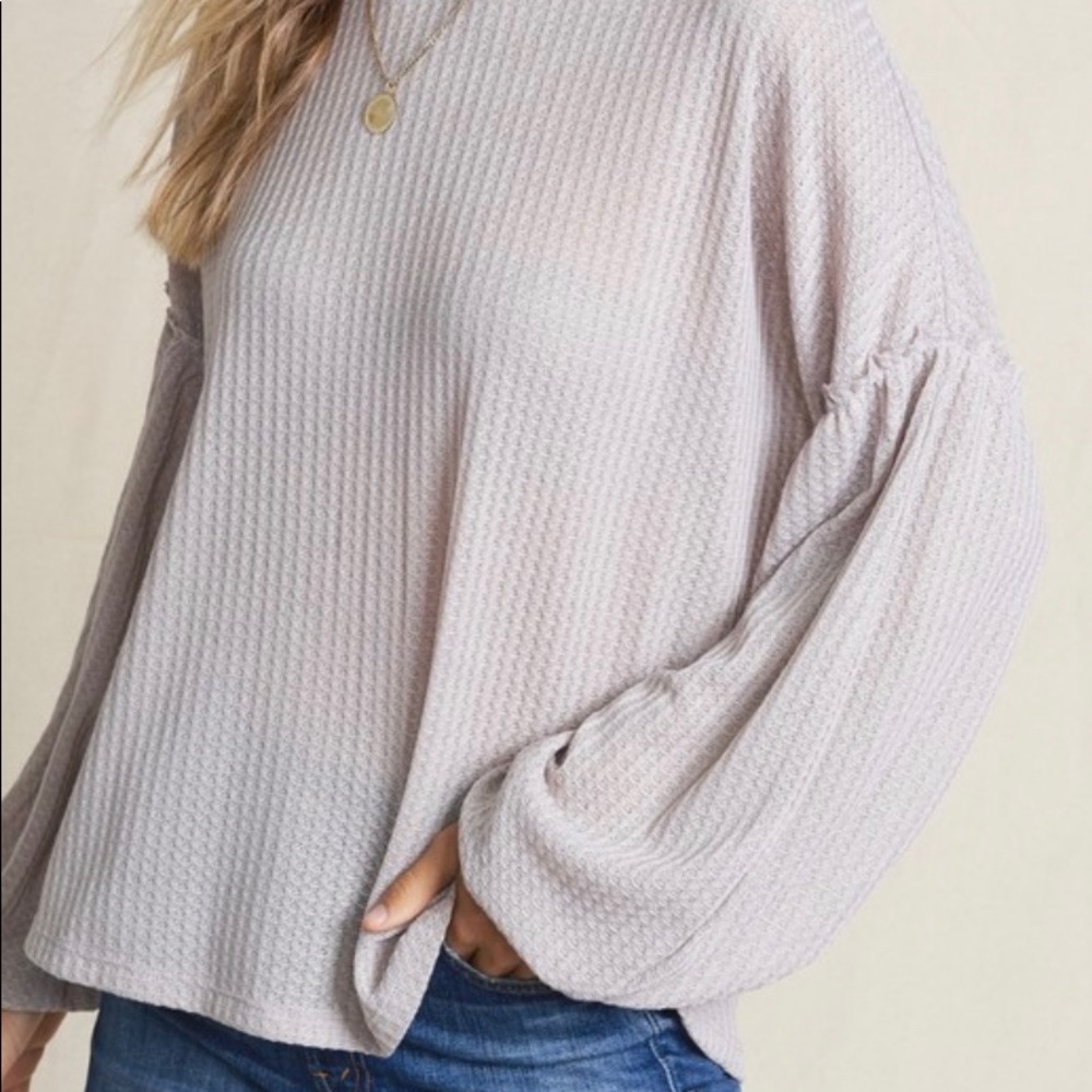 Sample Pack Puff Sleeve Waffle Knit